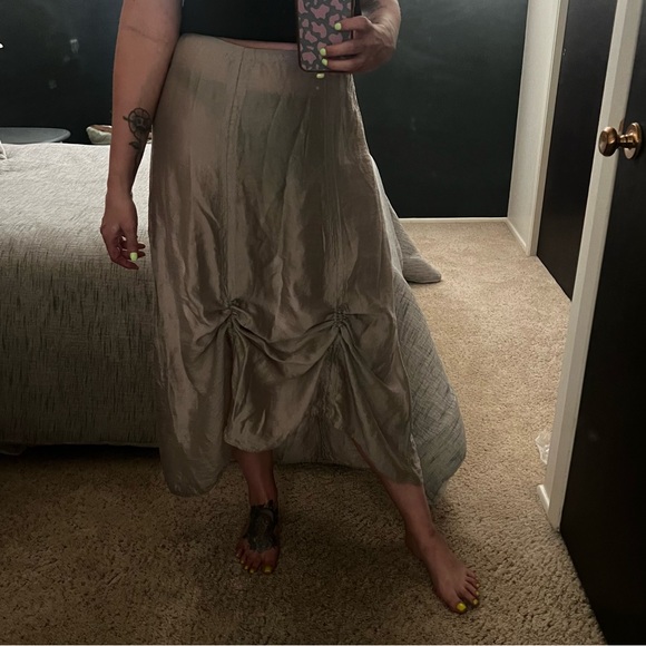 Vintage 90s Y2K Tie Up Parachute Skirt - Picture 10 of 16